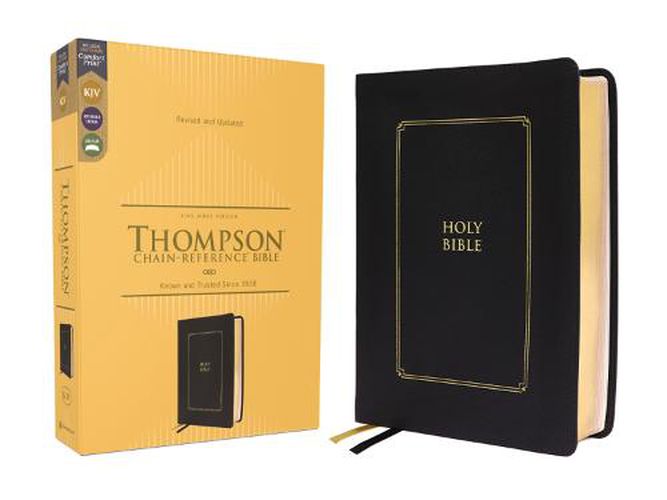 Cover image for KJV, Thompson Chain-Reference Bible, Leathersoft, Black, Red Letter, Comfort Print