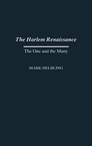 Cover image for The Harlem Renaissance: The One and the Many