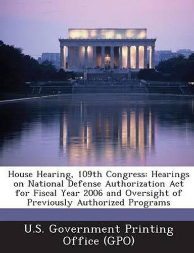 Cover image for House Hearing, 109th Congress
