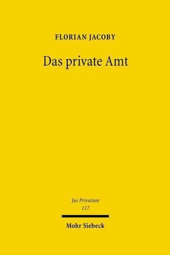 Cover image for Das private Amt