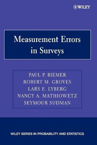 Cover image for Measurement Errors in Surveys