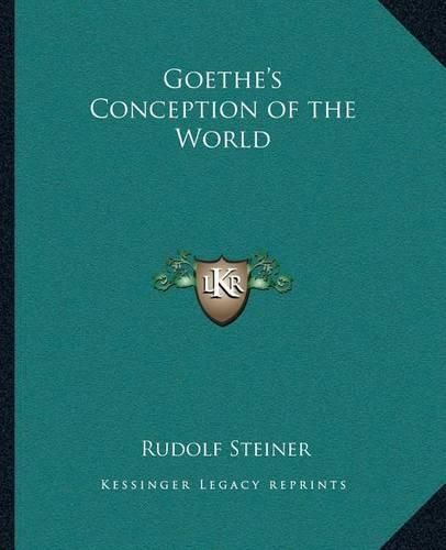 Goethe's Conception of the World