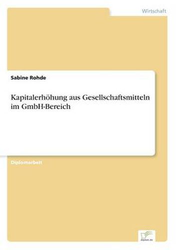 Cover image for Kapitalerhoehung aus Gesellschaftsmitteln im GmbH-Bereich