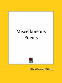 Cover image for Miscellaneous Poems