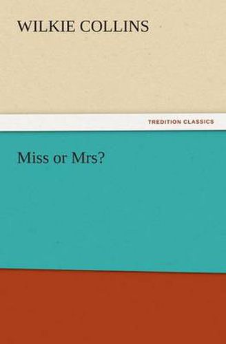 Cover image for Miss or Mrs?