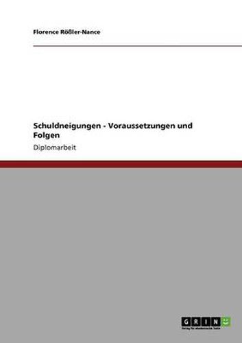 Cover image for Schuldneigungen - Voraussetzungen und Folgen