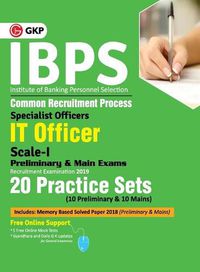 Cover image for Ibps 2019 Specialist Officers it Officer Scale I (Preliminary & Main) - 20 Practice Sets