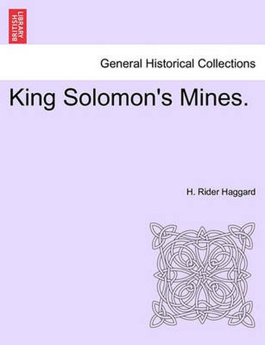 Cover image for King Solomon's Mines.