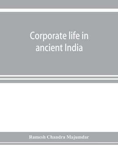 Cover image for Corporate life in ancient India