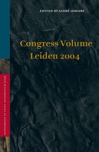 Cover image for Congress Volume Leiden 2004