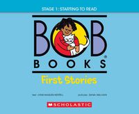 Cover image for Bob Books - First Stories Hardcover Bind-Up Phonics, Ages 4 and Up, Kindergarten (Stage 1: Starting to Read)