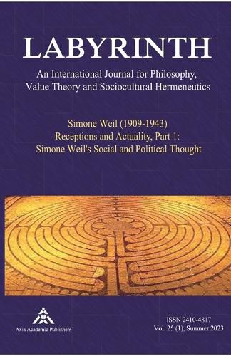 Cover image for Simone Weil (1909-1943) Receptions and Actuality, Part 1