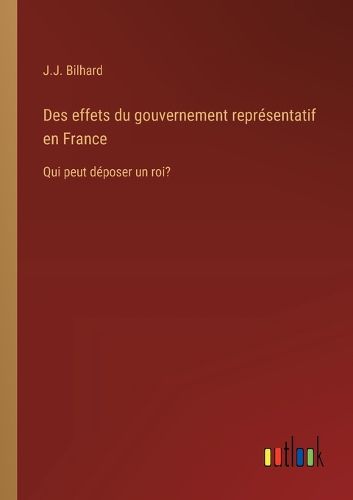 Cover image for Des effets du gouvernement representatif en France