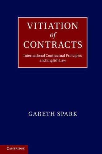 Cover image for Vitiation of Contracts: International Contractual Principles and English Law