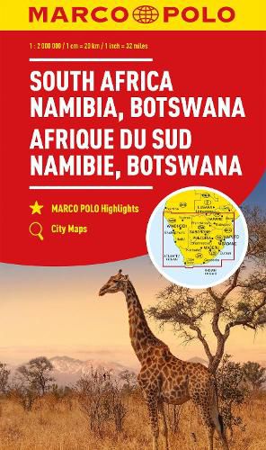 Cover image for South Africa, Namibia & Botswana Marco Polo Map