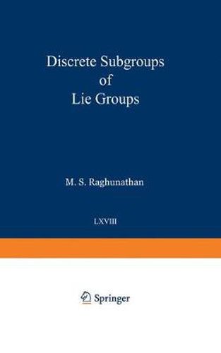 Cover image for Discrete Subgroups of Lie Groups