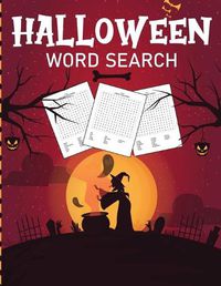 Cover image for Halloween Word Search: Puzzle Activity Book For Kids and Adults - Halloween Gifts