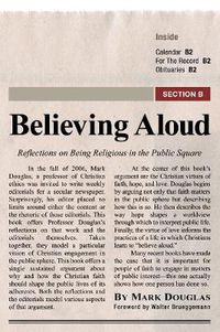 Cover image for Believing Aloud: Reflections on Being Religious in the Public Square