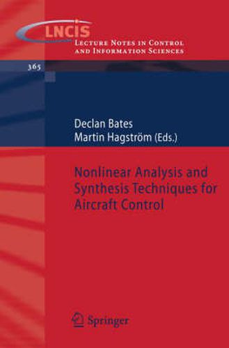 Cover image for Nonlinear Analysis and Synthesis Techniques for Aircraft Control