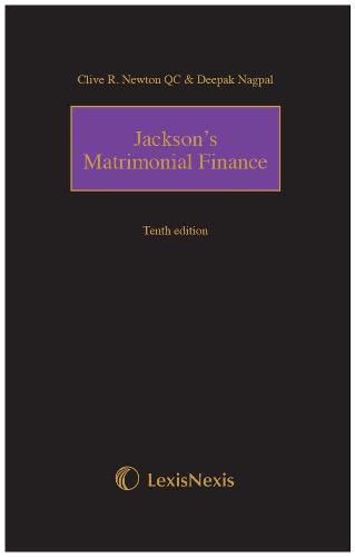 Cover image for Jackson's Matrimonial Finance Tenth edition
