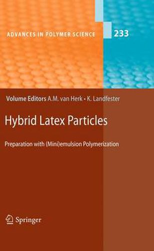 Cover image for Hybrid Latex Particles: Preparation with (Mini)emulsion Polymerization