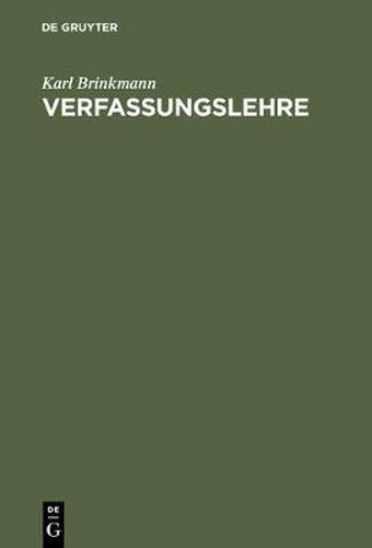 Verfassungslehre