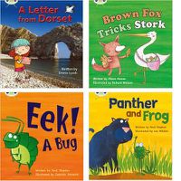 Cover image for Learn to Read at Home with Bug Club Phonics: Pack 5 (Pack of 4 reading books with 3 fiction and 1 non-fiction)