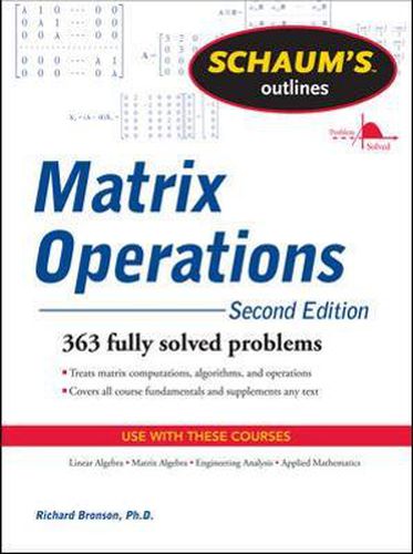 Cover image for Schaum's Outline of Matrix Operations