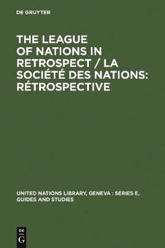 League of Nations in Retrospect