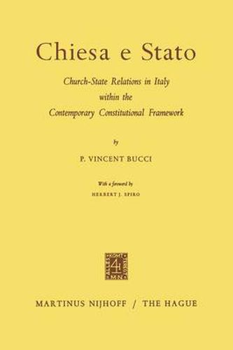 Cover image for Chiesa e Stato: Church-State Relations in Italy within the Contemporary Constitutional Framework