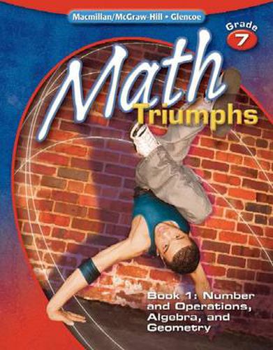 Cover image for Math Triumphs, Grade 7, Student Study Guide, Book 1: Number and Operations, Algebra, and Geometry