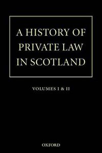 Cover image for A History of Private Law in Scotland