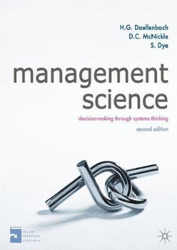 Cover image for Management Science: Decision-making through systems thinking