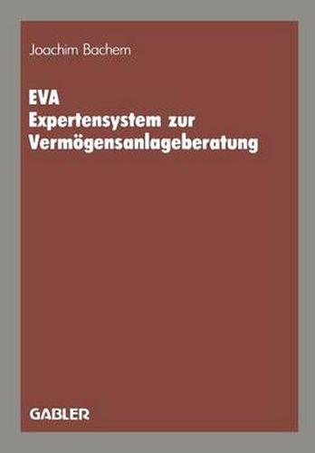 Cover image for Eva Expertensystem Zur Vermoegensanlageberatung