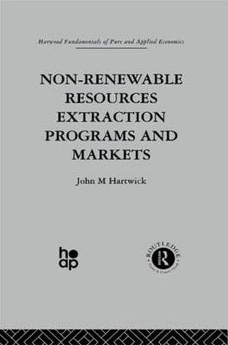Cover image for Non-Renewable Resources Extraction Programs and Markets