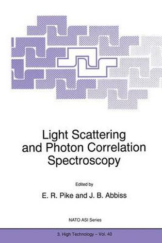 Cover image for Light Scattering and Photon Correlation Spectroscopy