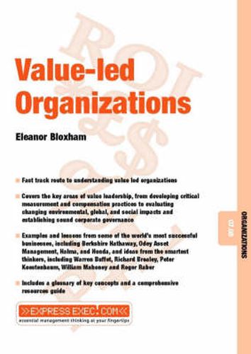 Cover image for Value-Led Organizations