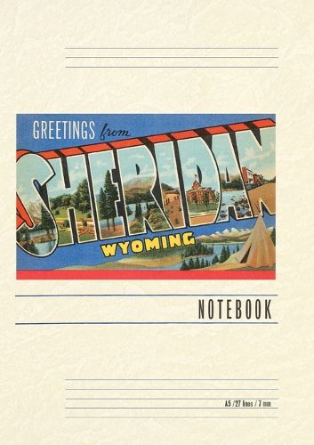 Cover image for Vintage Lined Notebook Greetings from Sheridan, Wyoming