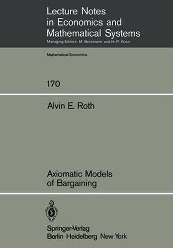 Cover image for Axiomatic Models of Bargaining