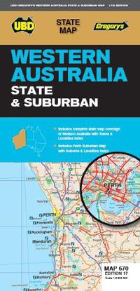 Cover image for Western Australia State & Suburban Map 670 17th ed
