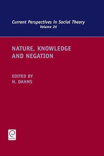 Cover image for Nature, Knowledge and Negation