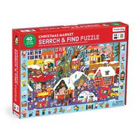 Cover image for Christmas Market 64 Piece Search & Find Puzzle