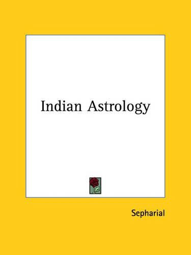 Cover image for Indian Astrology