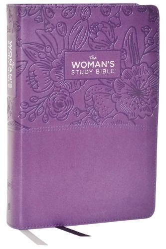 Cover image for KJV, The Woman's Study Bible, Purple Leathersoft, Red Letter, Full-Color Edition, Comfort Print (Thumb Indexed)