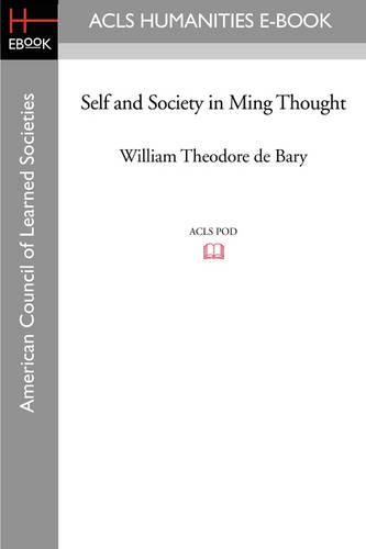 Cover image for Self and Society in Ming Thought