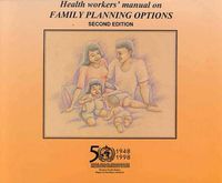 Cover image for Health Workers' Manual on Family Planning Options