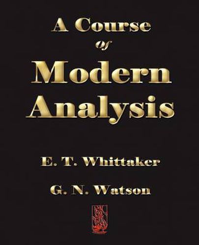 Cover image for A Course of Modern Analysis