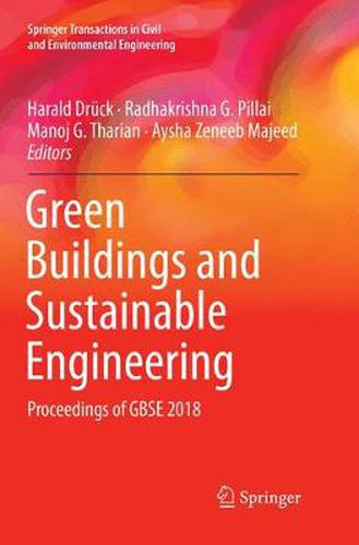 Cover image for Green Buildings and Sustainable Engineering: Proceedings of GBSE 2018