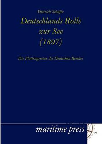 Cover image for Deutschlands Rolle zur See (1897)