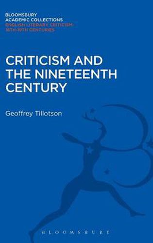 Cover image for Criticism and the Nineteenth Century